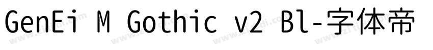 GenEi M Gothic v2 Bl字体转换